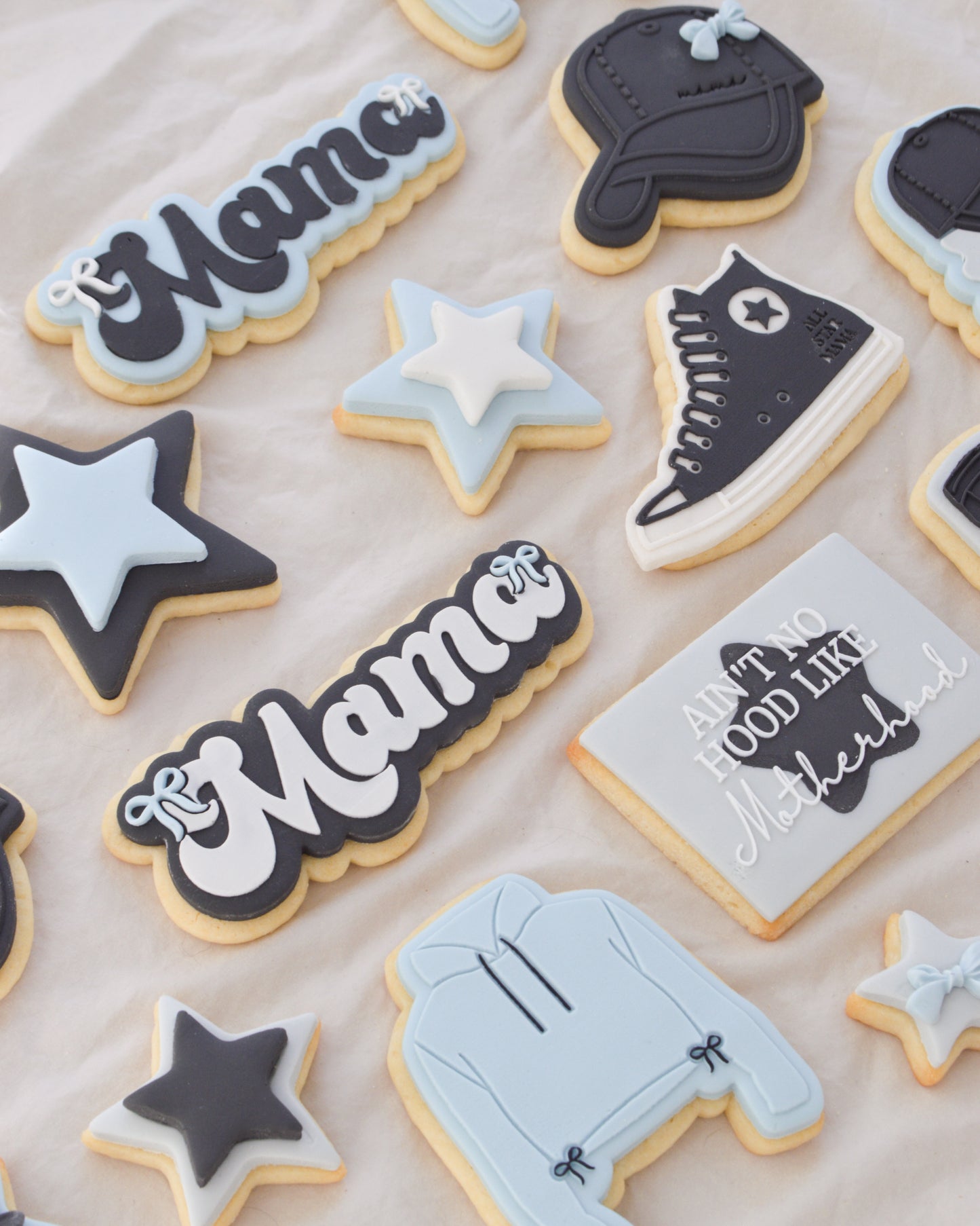 Ain't No Hood Like Motherhood Raised Cookie Stamp/Fondant Debosser