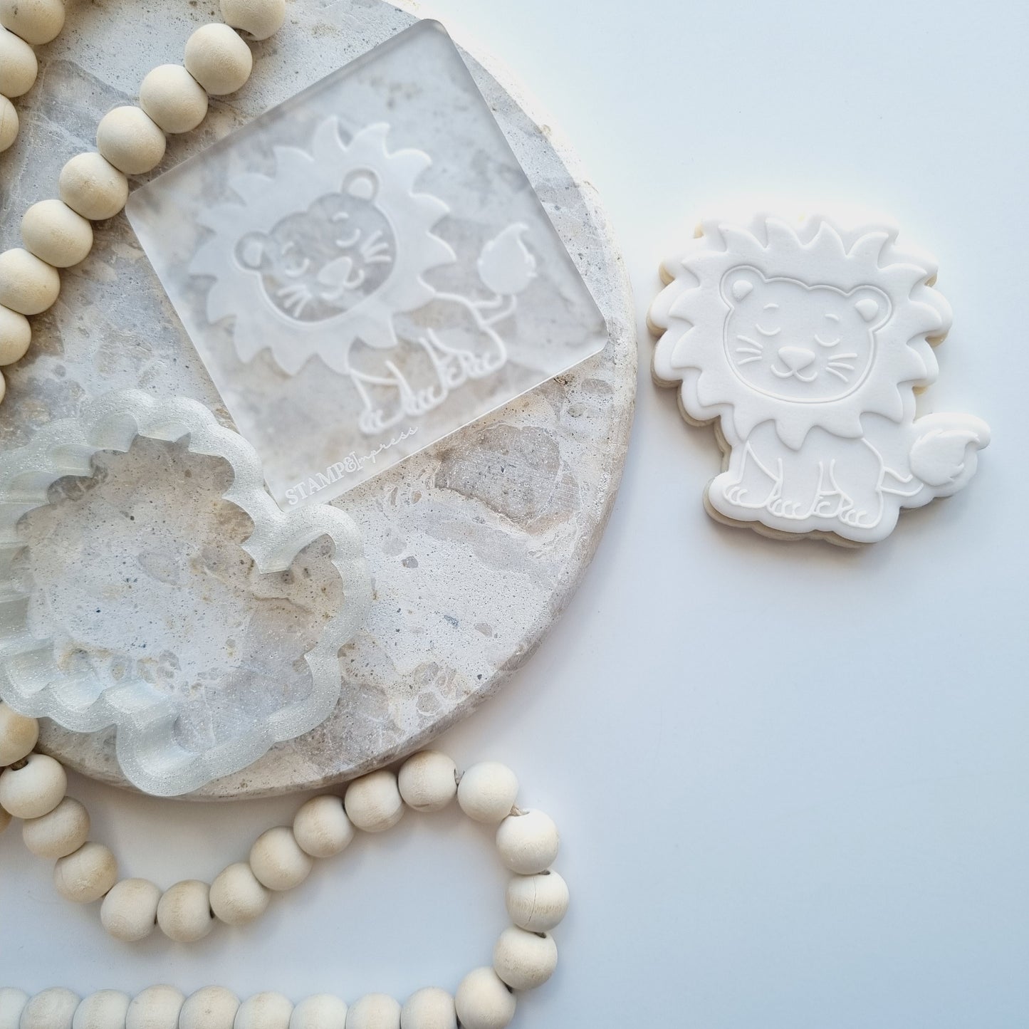 lion safari lets get wild wild one cookie stamp cookie cutter stampandimpress