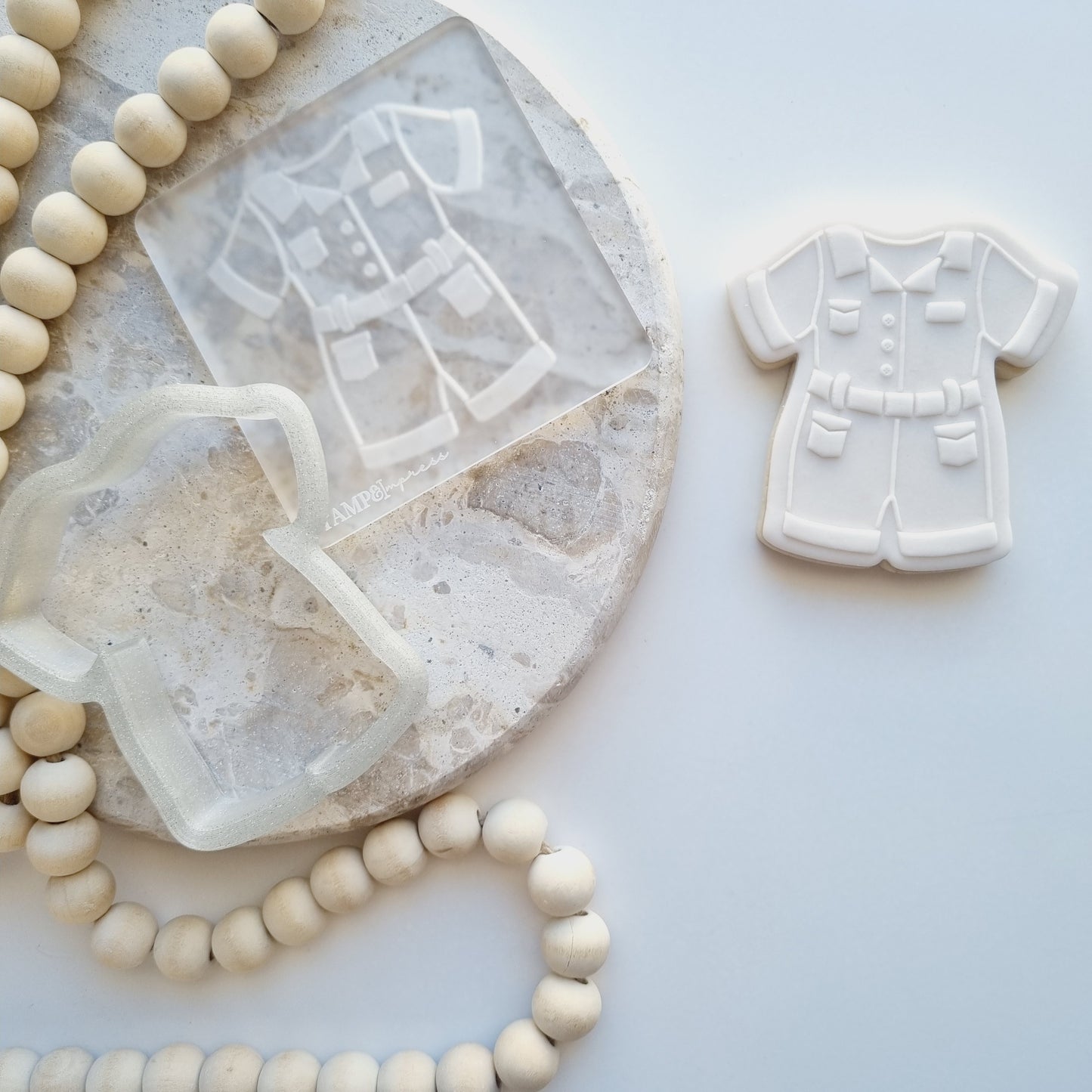 safari outfit onesie romper suit wild one jungle theme staampandimpress lets get wild cookie stamp cookie cutter