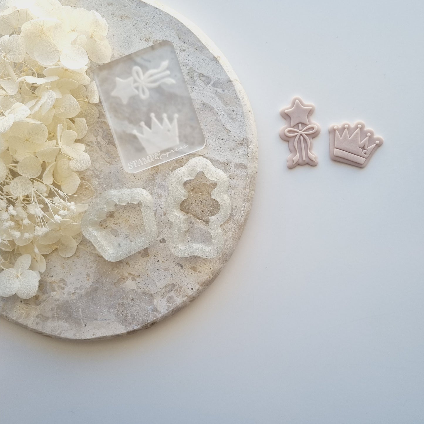 mini crown mini wand fairy peppa pig princess cookie stamp cookie cutter fondant debosser stampandimpress