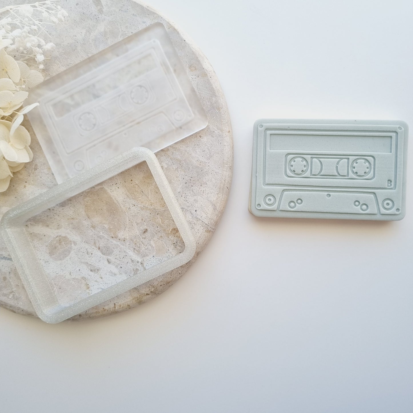 blank mix tape casette valentines day music cookie stamp cookie cutter stampandimpress