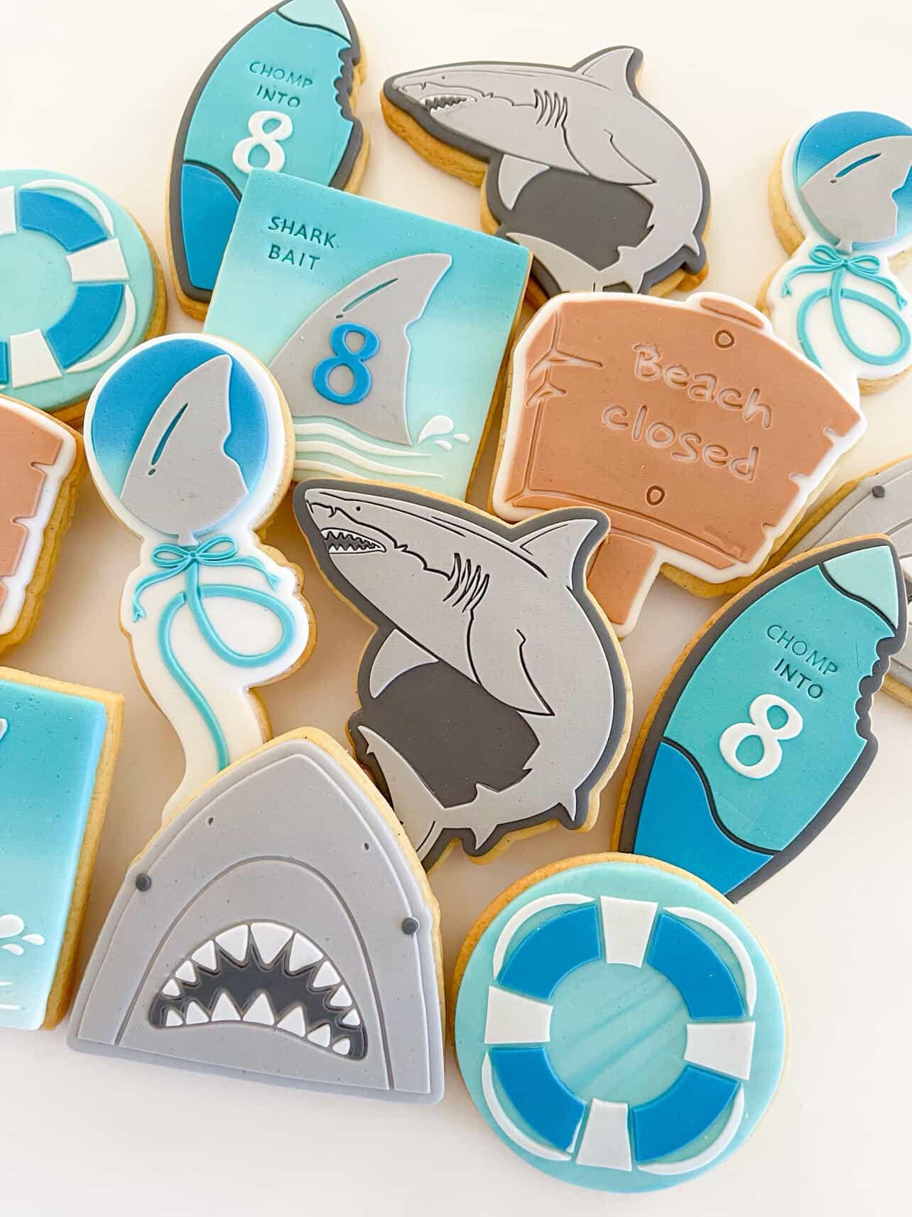 Shark Head Raised Cookie Stamp/Fondant Debosser & Cutter