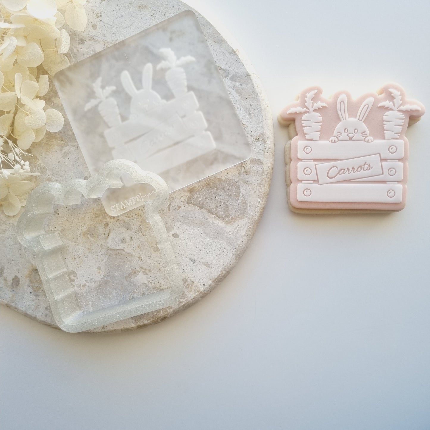 easter bunny carrot box bunny bait carrots stampandimpress cookie stamps fondant debosser cookie cutter