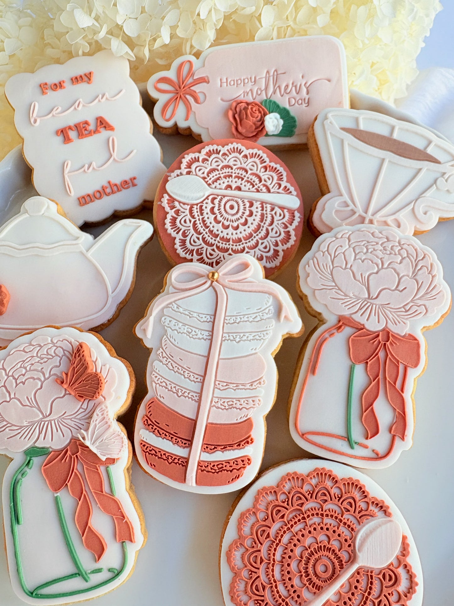 For my Bea-TEA-Ful Mother Raised Cookie Stamp/Fondant Debosser