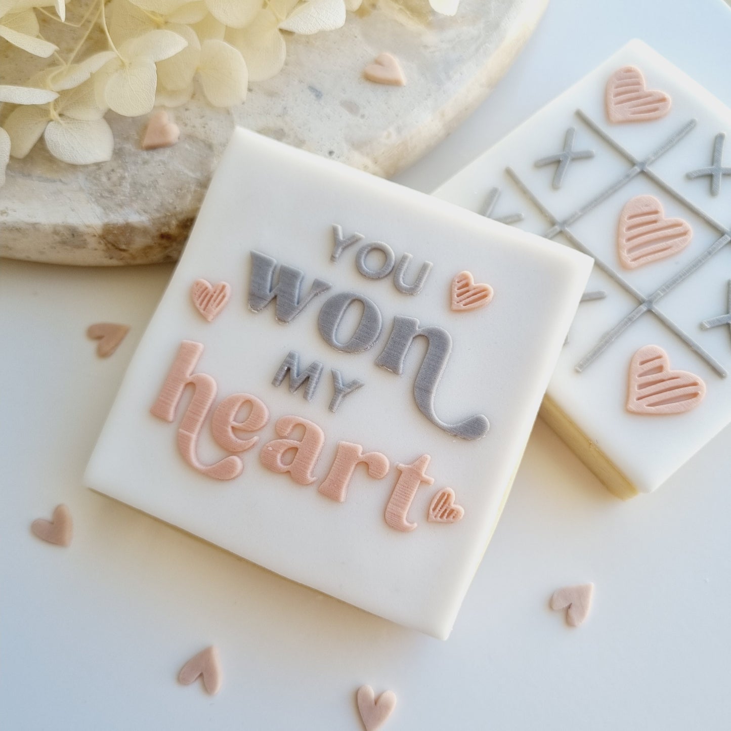 You Won My Heart Raised Cookie Stamp/Fondant Debosser