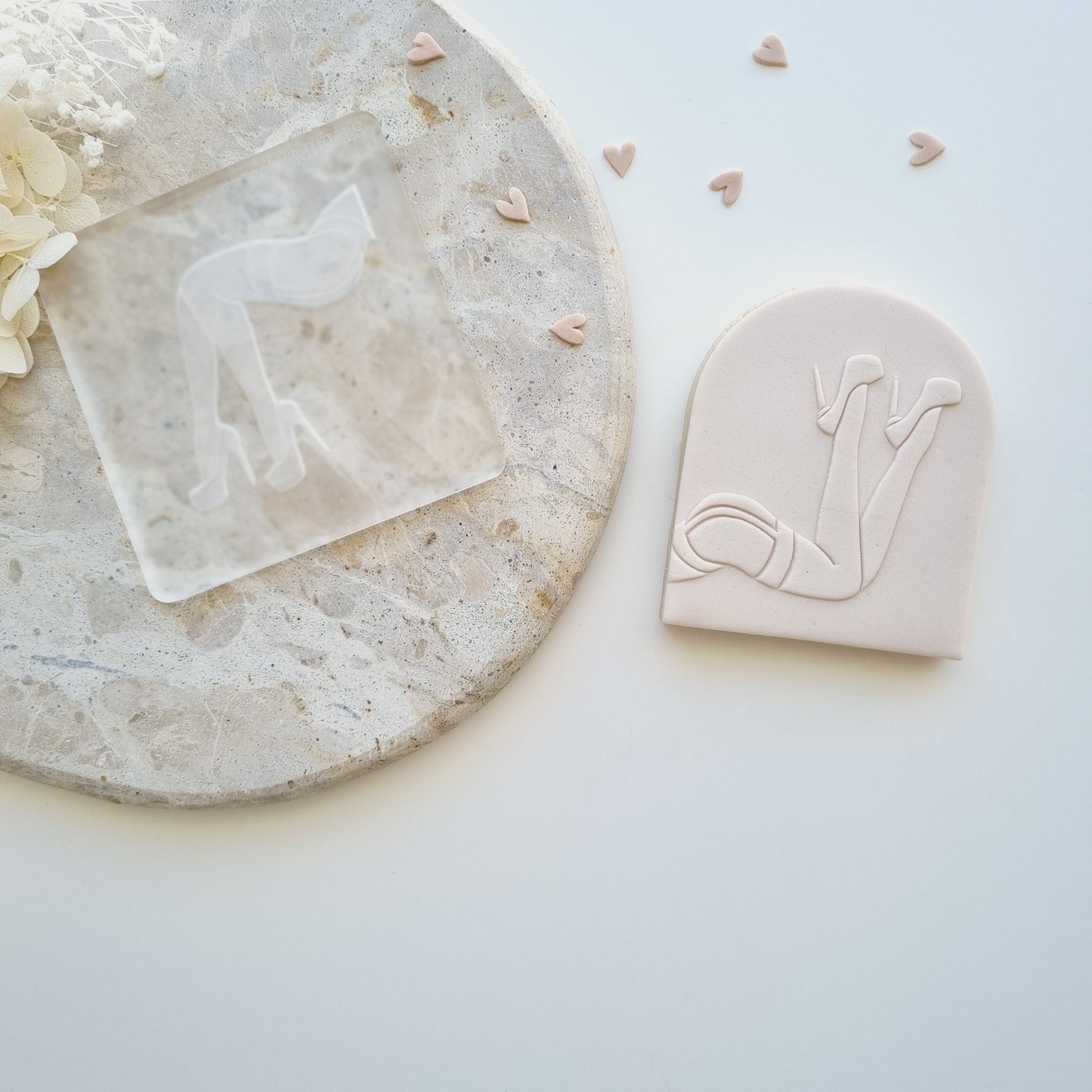 Sexy Legs Up Raised Cookie Stamp/Fondant Debosser