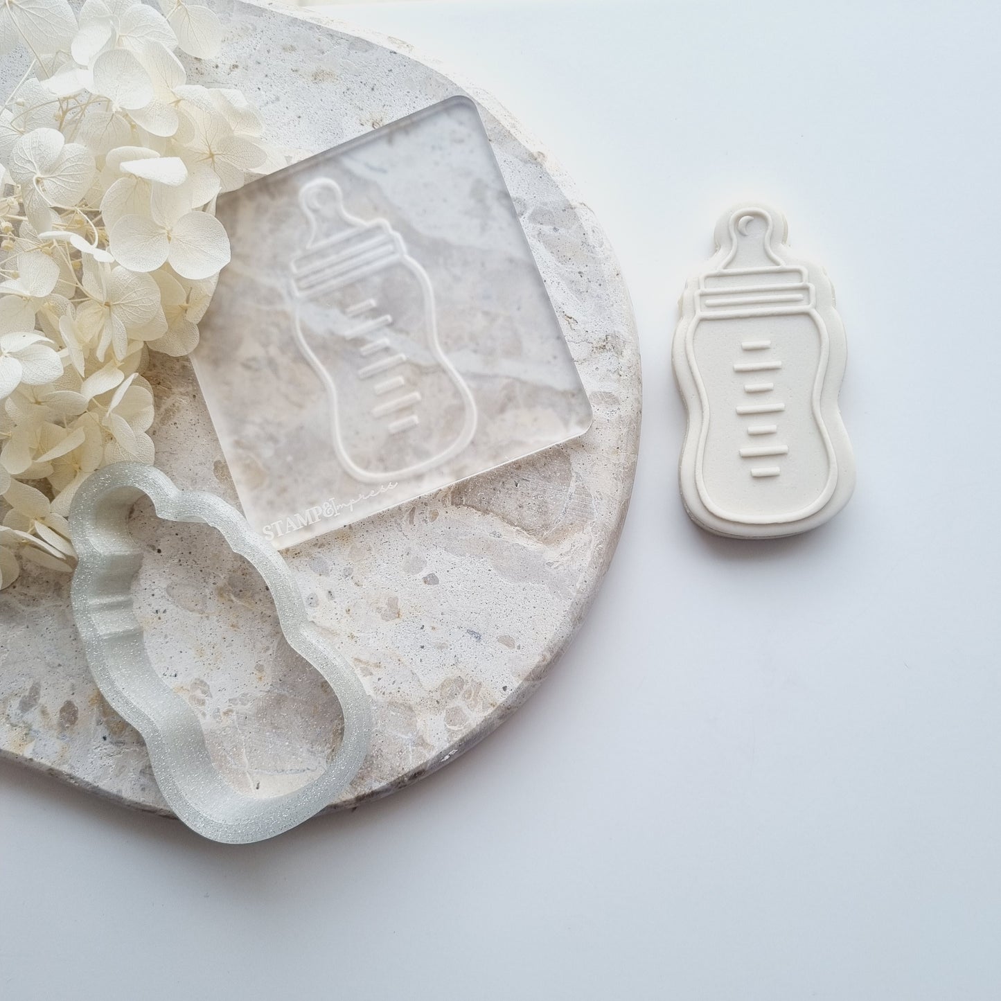 Baby Bottle Raised Cookie Stamp/Fondant Debosser & Cutter