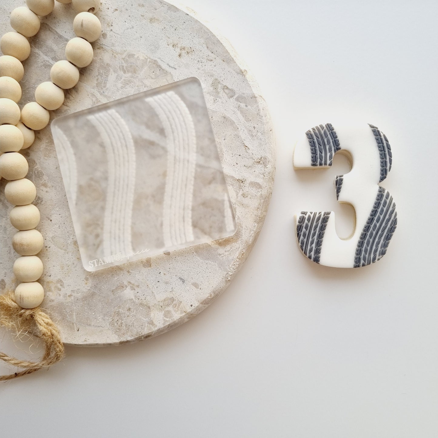 tyre tracks pattern cookie stamp cookie cutter stampandimpress