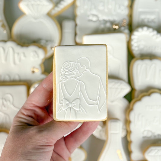 diamond ring cookie stamp cookie cutter stampandimpress wedding engagement bride and groom mr & mrs engaged future mr & mrs champagne bottle