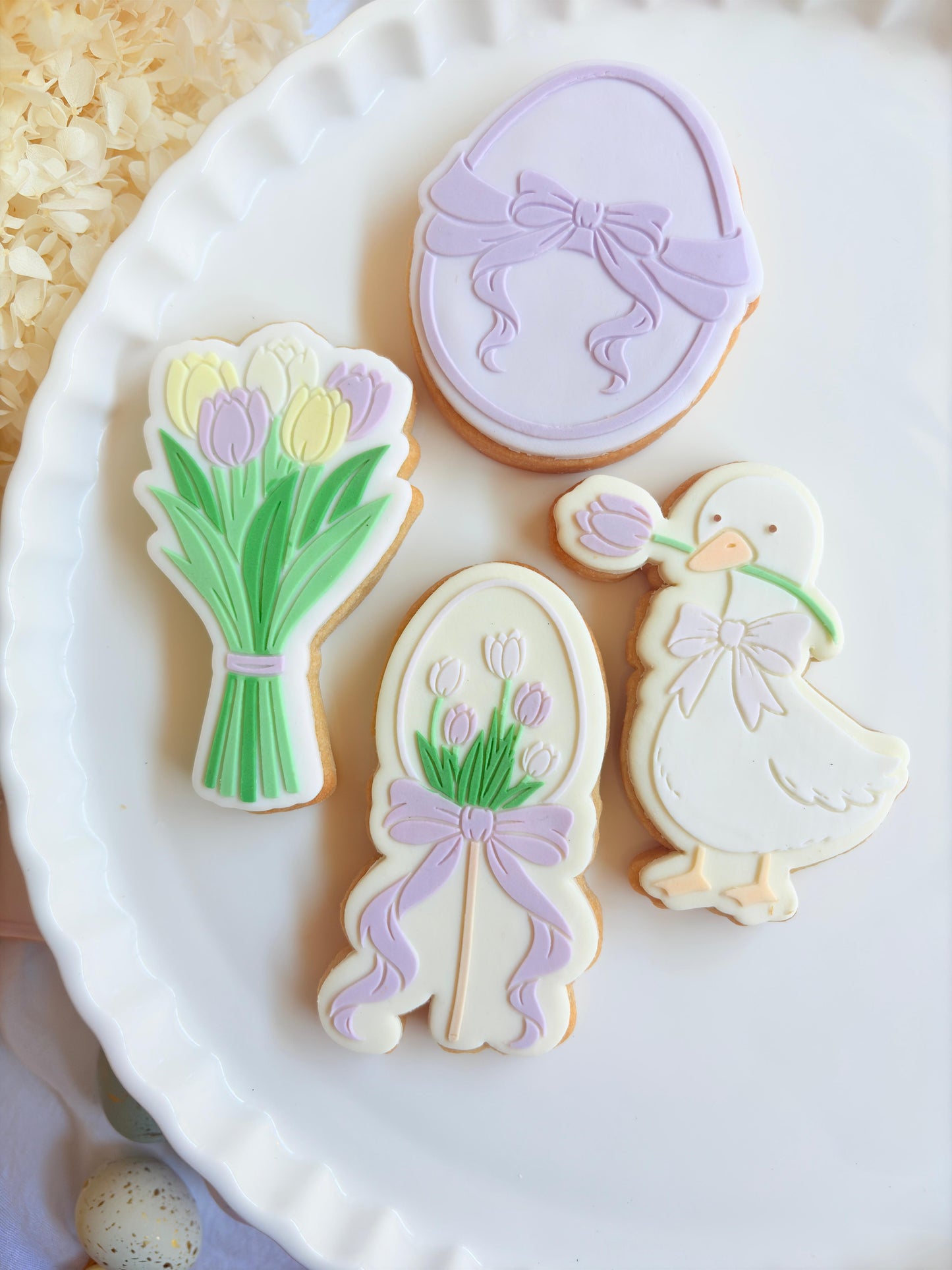 happy geese-ter geese bunch of tulips tulip egg pop with bow goose tulip flower bunny in watering can happy easter easter bunny rabbit goose with tulip easter egg with bow ribbon cookie stamp cookie cutter stampandimpress