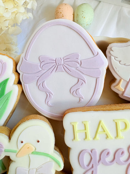 happy geese-ter geese bunch of tulips tulip egg pop with bow goose tulip flower bunny in watering can happy easter easter bunny rabbit goose with tulip easter egg with bow ribbon cookie stamp cookie cutter stampandimpress