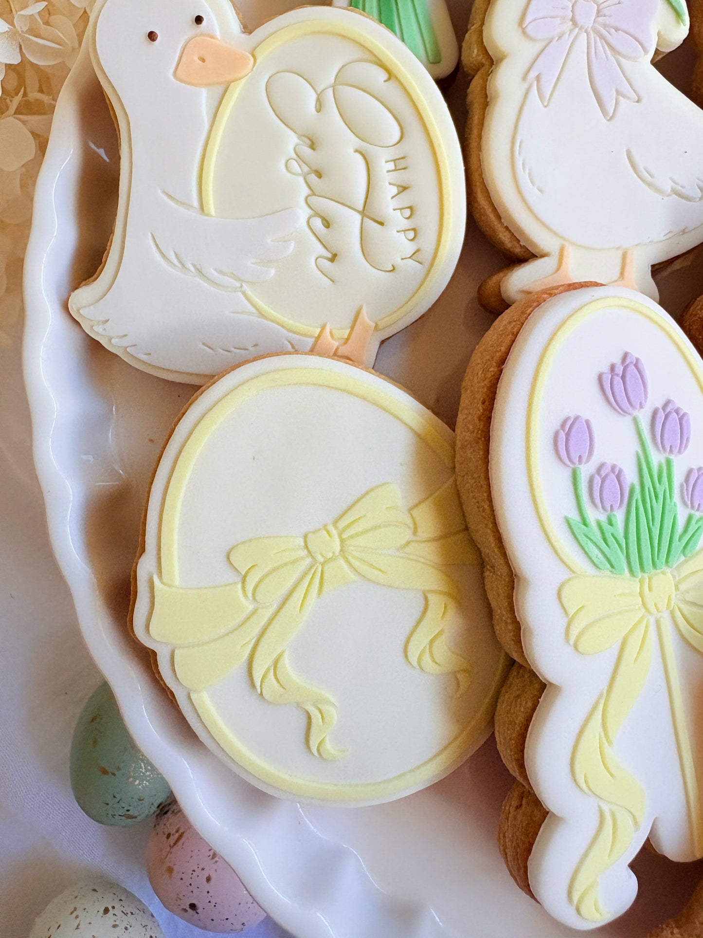 happy geese-ter geese bunch of tulips tulip egg pop with bow goose tulip flower bunny in watering can happy easter easter bunny rabbit goose with tulip easter egg with bow ribbon cookie stamp cookie cutter stampandimpress