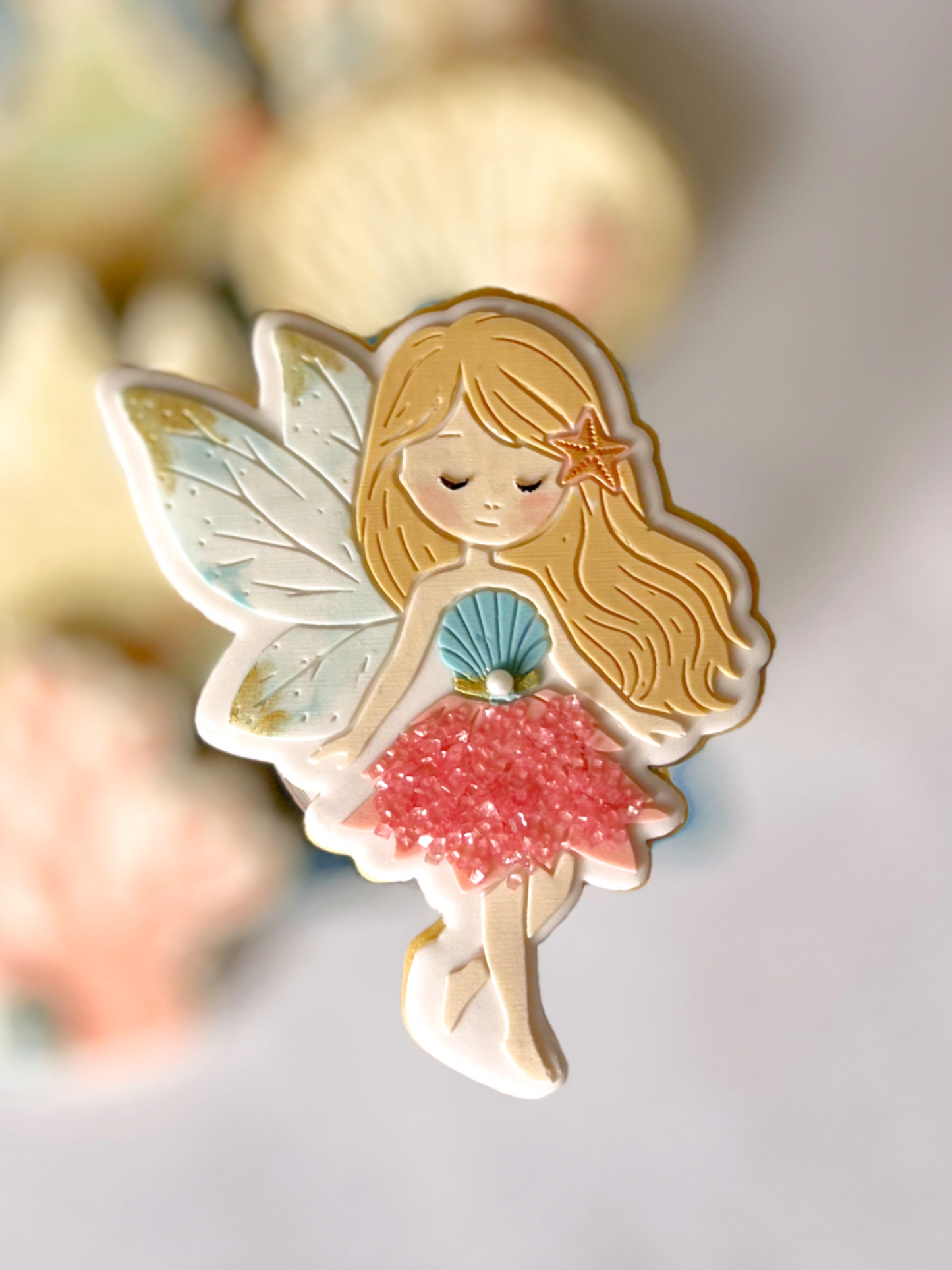 Fairy Girl Raised Cookie Stamp/Fondant Debosser & Cutter