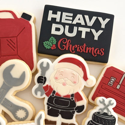 Heavy Duty Christmas Raised Cookie Stamp/Fondant Debosser