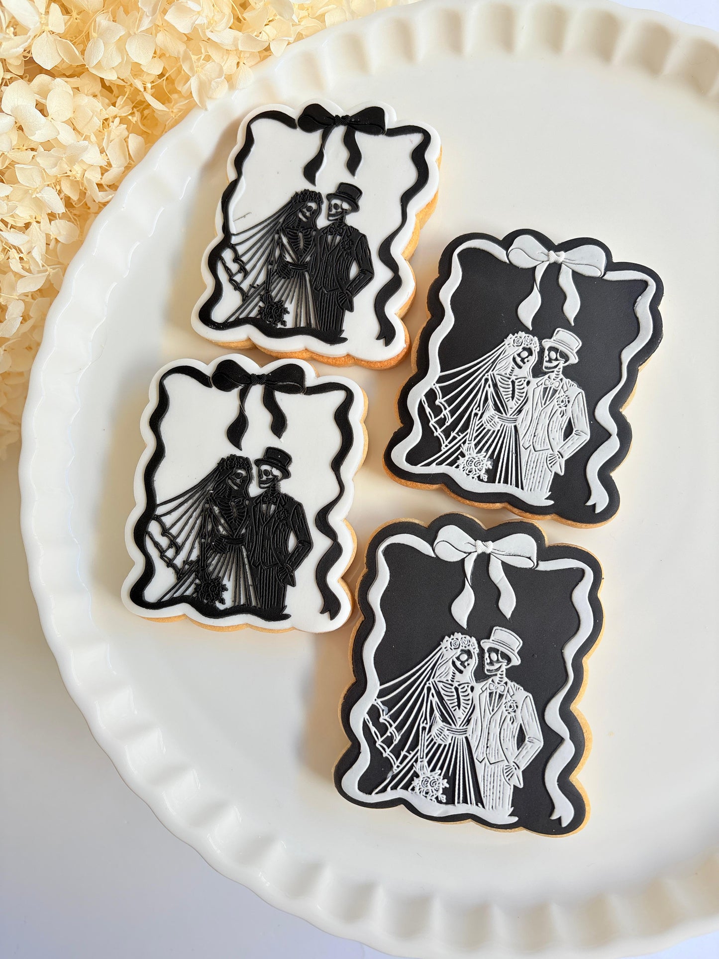 bride or die ring finger wedding ring hens skeleton cookie stamp cookie cutter stampandimpress bride and groom wedding
