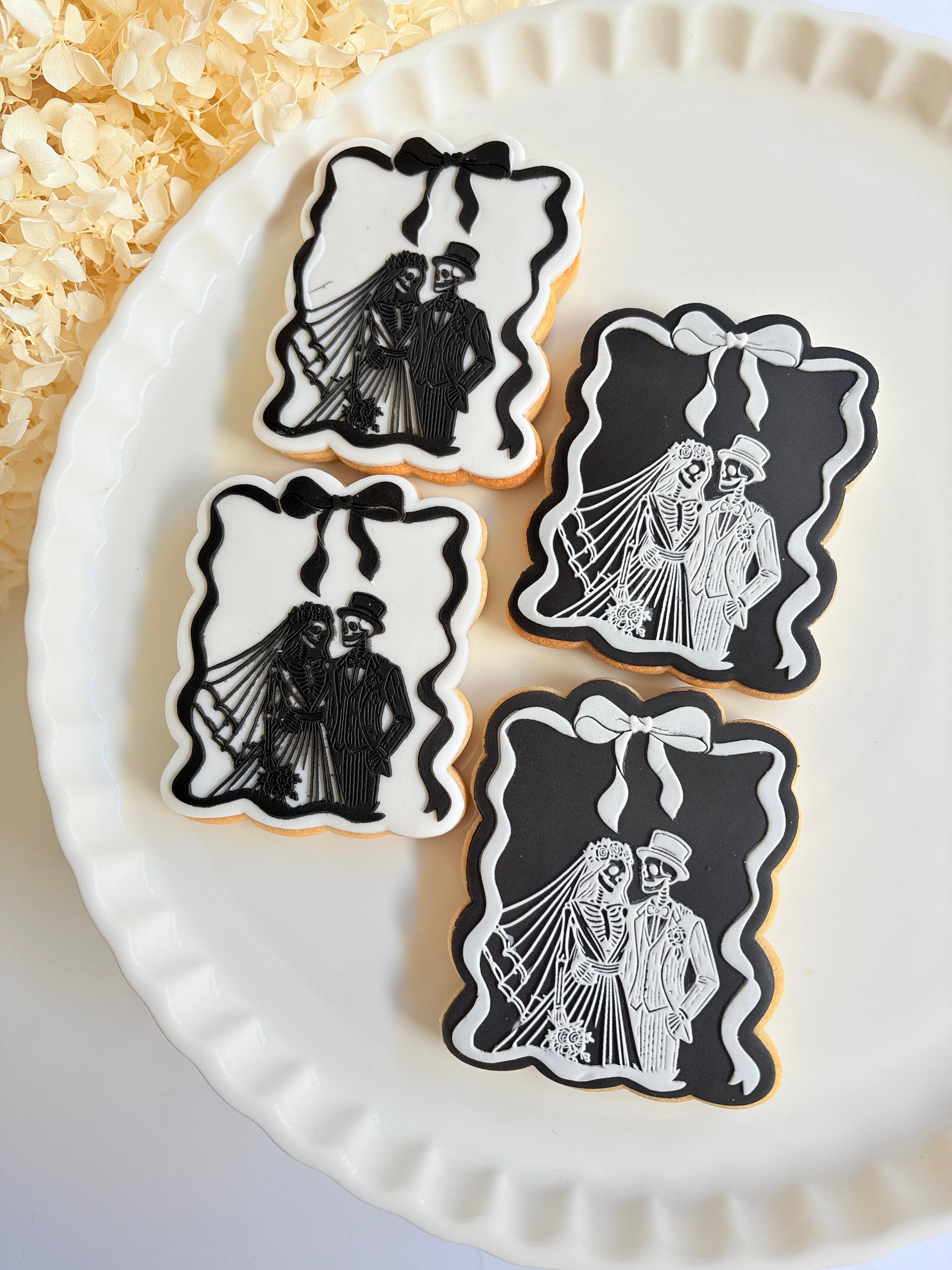 bride or die ring finger wedding ring hens skeleton cookie stamp cookie cutter stampandimpress bride and groom wedding