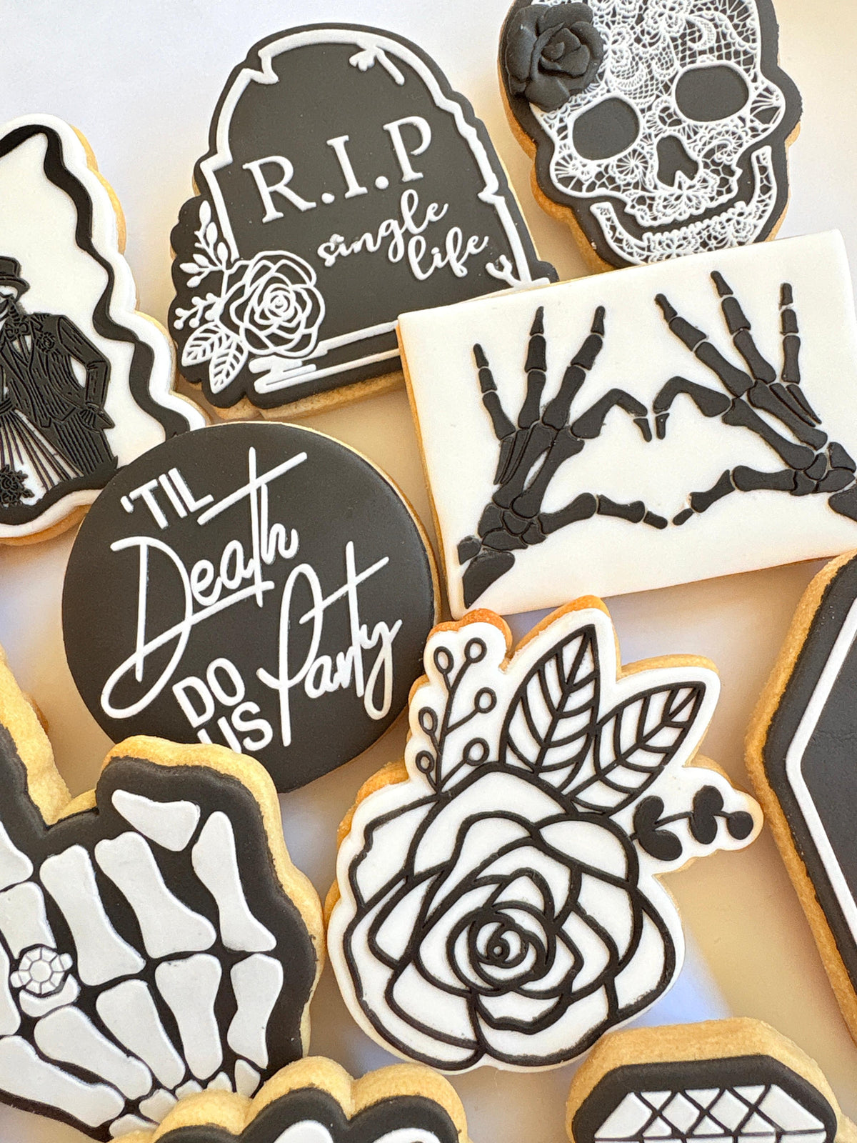 bride or die ring finger wedding ring hens skeleton cookie stamp cookie cutter stampandimpress skeleton heart