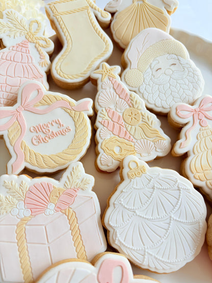 Rope Wreath Raised Cookie Stamp/Fondant Debosser & Cutter