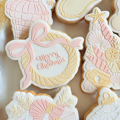 Rope Wreath Raised Cookie Stamp/Fondant Debosser & Cutter