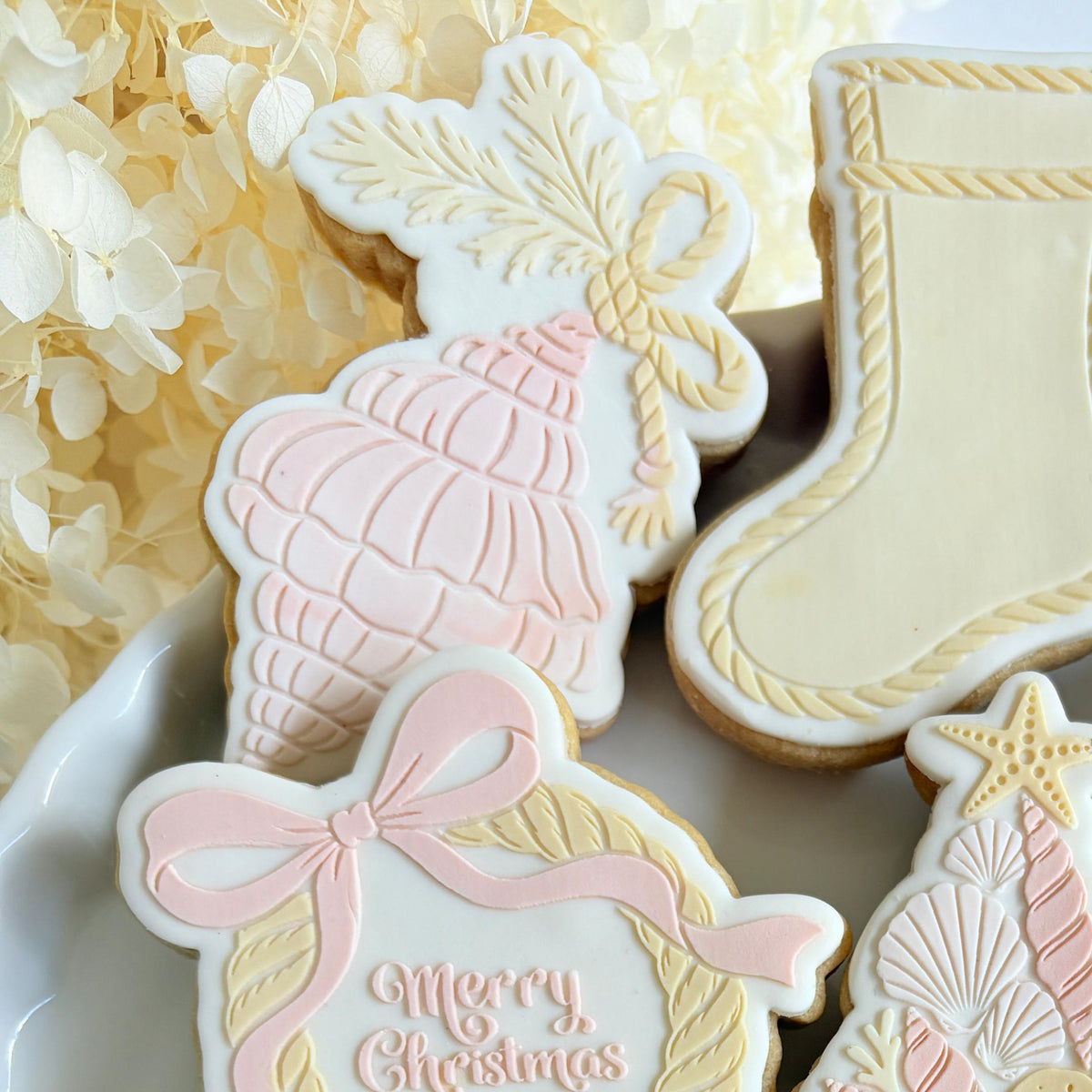 Conch Shell with Rope Raised Cookie Stamp/Fondant Debosser & Cutter