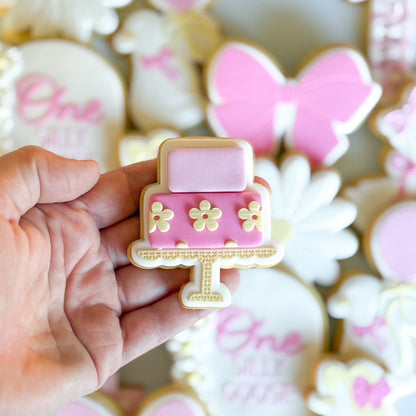 2 tier cake happy birthday cake cookie stamp cookie cutter stampandimpress