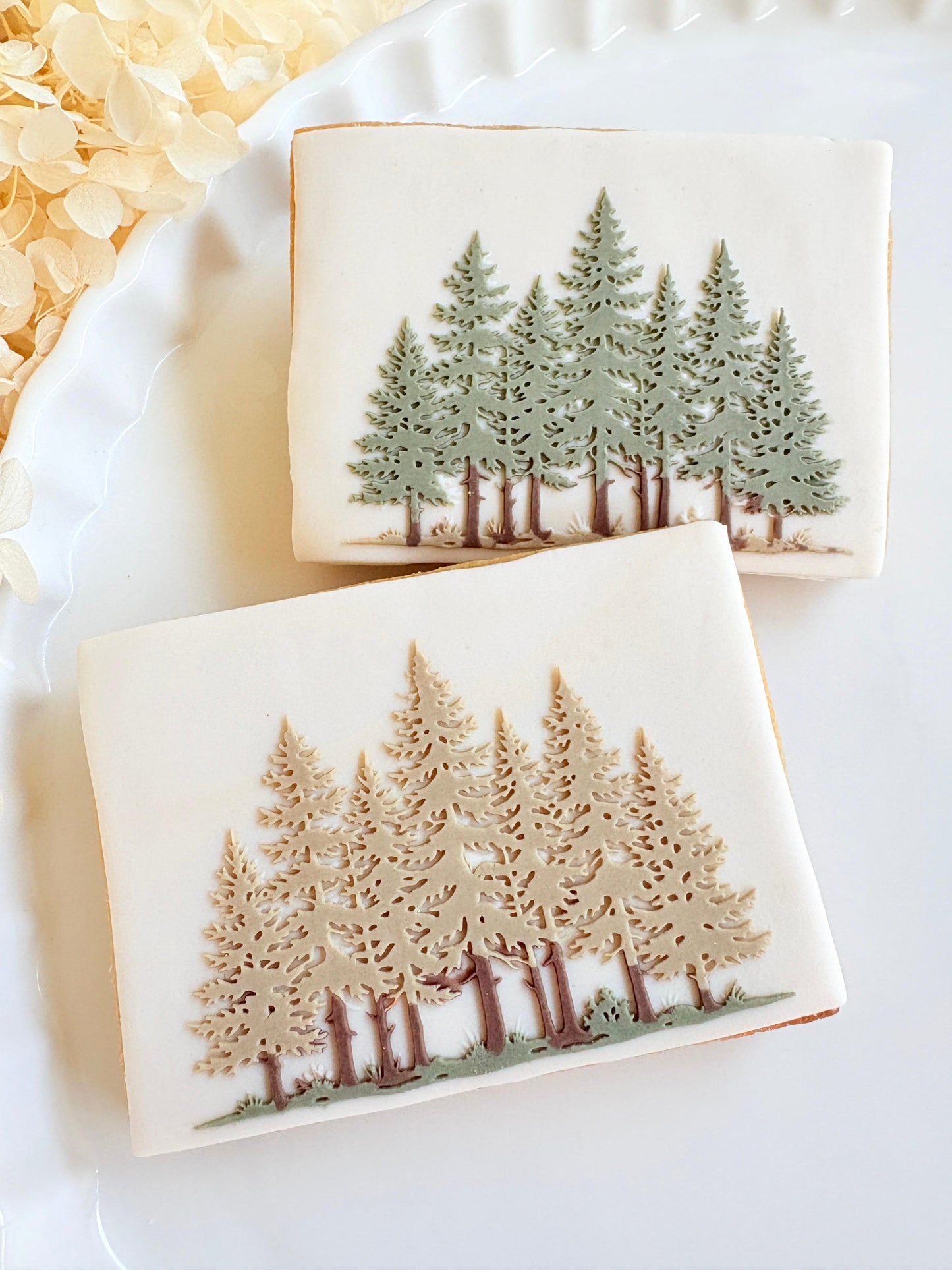 deer mount plaque hunt hunting woods pine tree forest wilderness gun cookie stamp cookie cutter stampandimpress