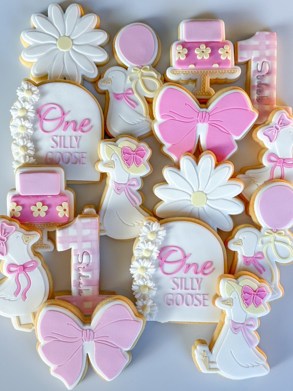 goose with balloon happy birthday one silly goose on the loose bow cookie stamp cookie cutter stampandimpress a silly goose is almost on the loose baby rattle