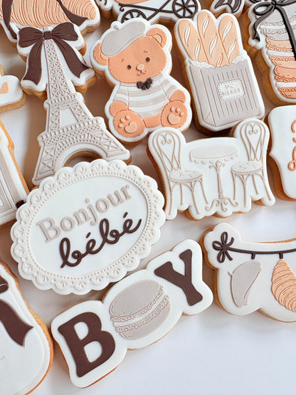 Boy with Macaron Raised Cookie Stamp/Fondant Debosser & Cutter (Copy)