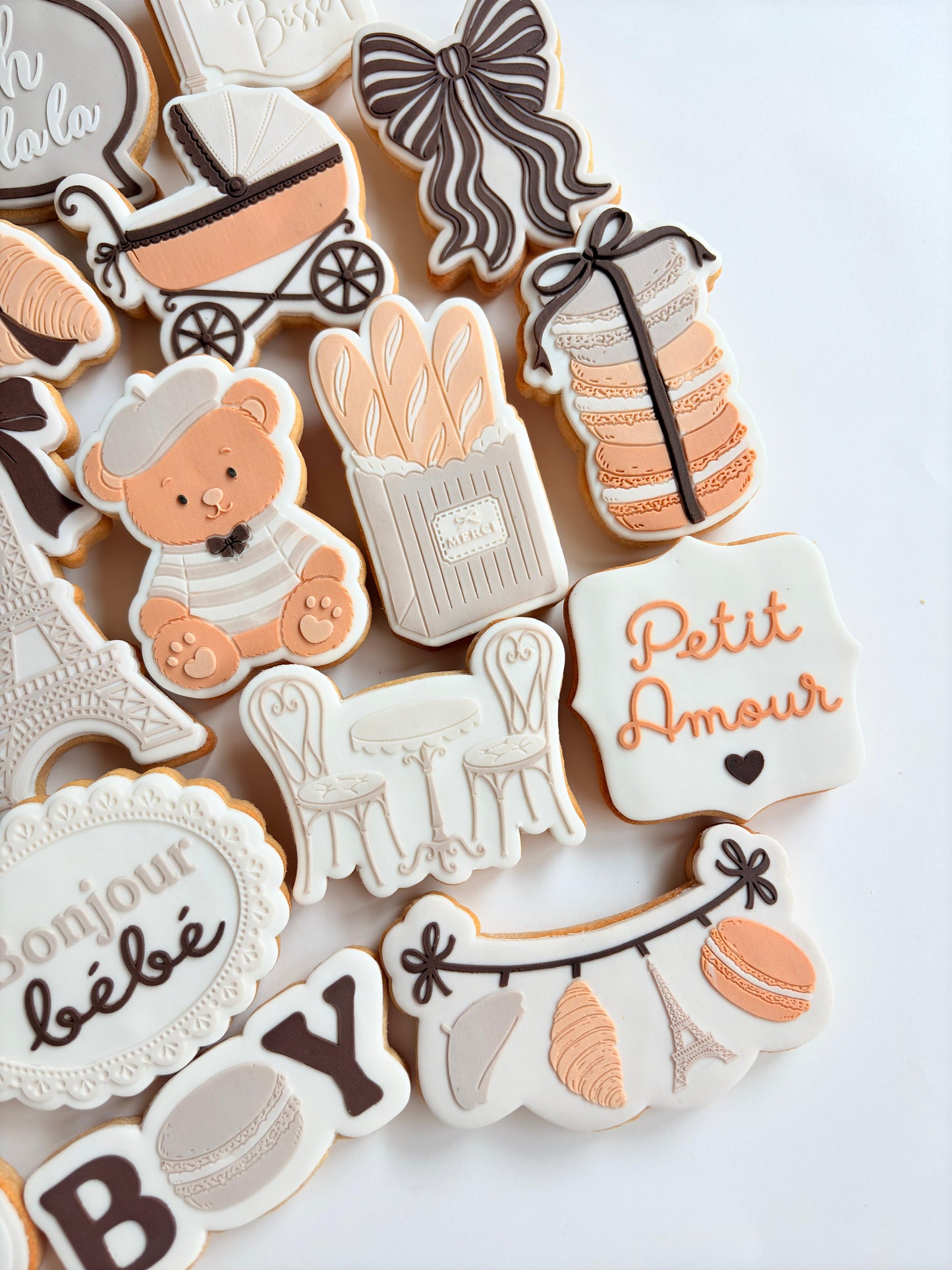 French Bunting Raised Cookie Stamp/Fondant Debosser & Cutter