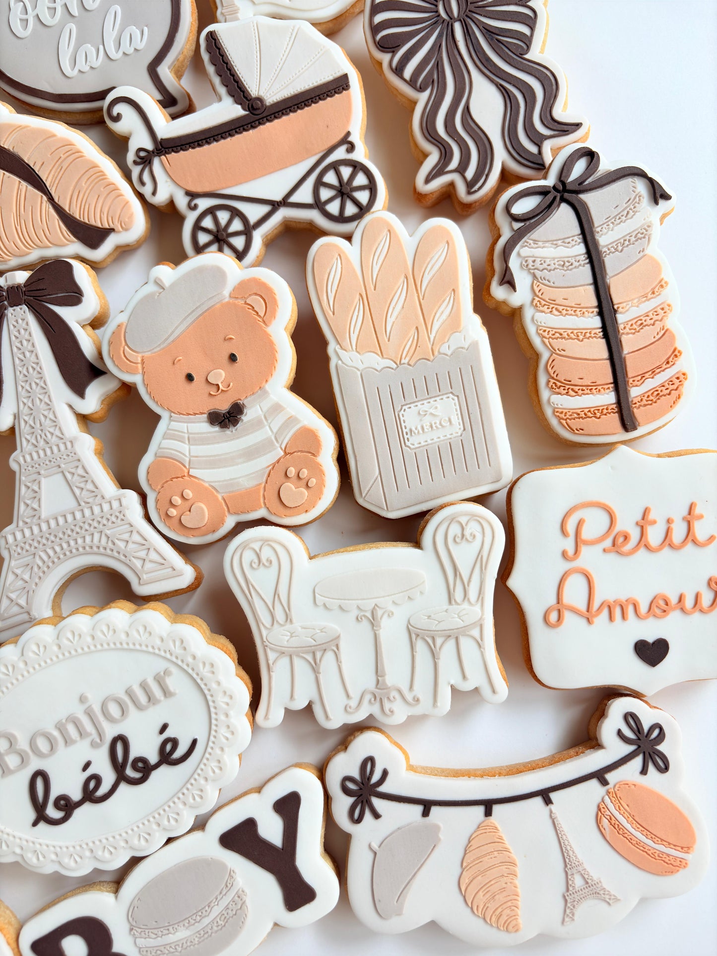 Macaron Stack with Bow Raised Cookie Stamp/Fondant Debosser & Cutter