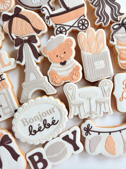 Bonjour Bebe Raised Cookie Stamp/Fondant Debosser & Cutter