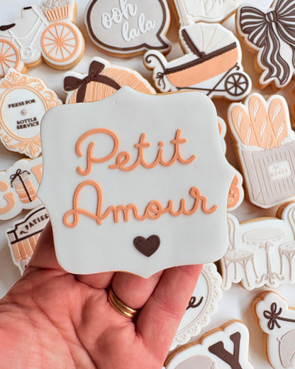 Petit Amour Raised Cookie Stamp/Fondant Debosser