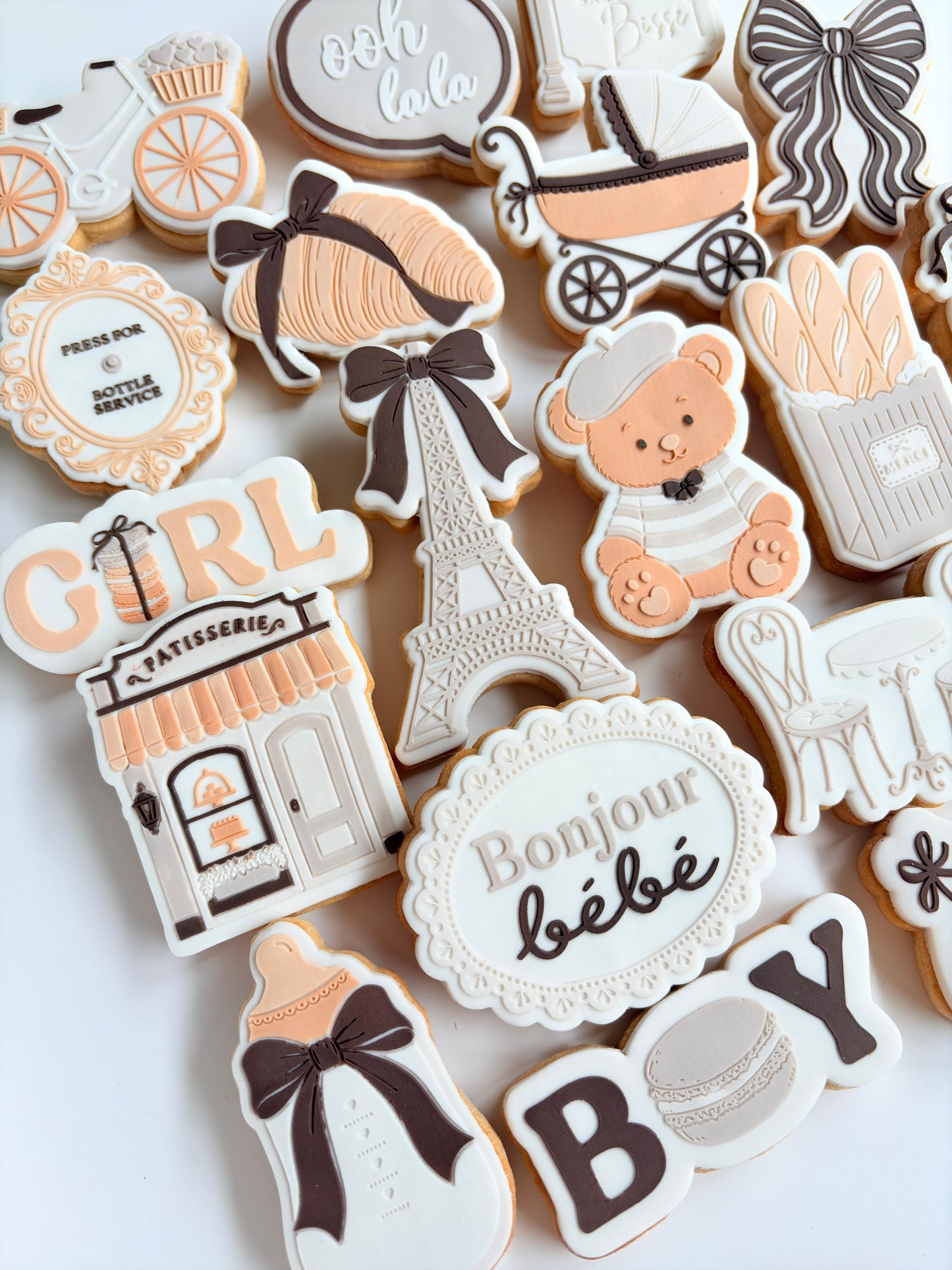 Bonjour Bebe Raised Cookie Stamp/Fondant Debosser & Cutter