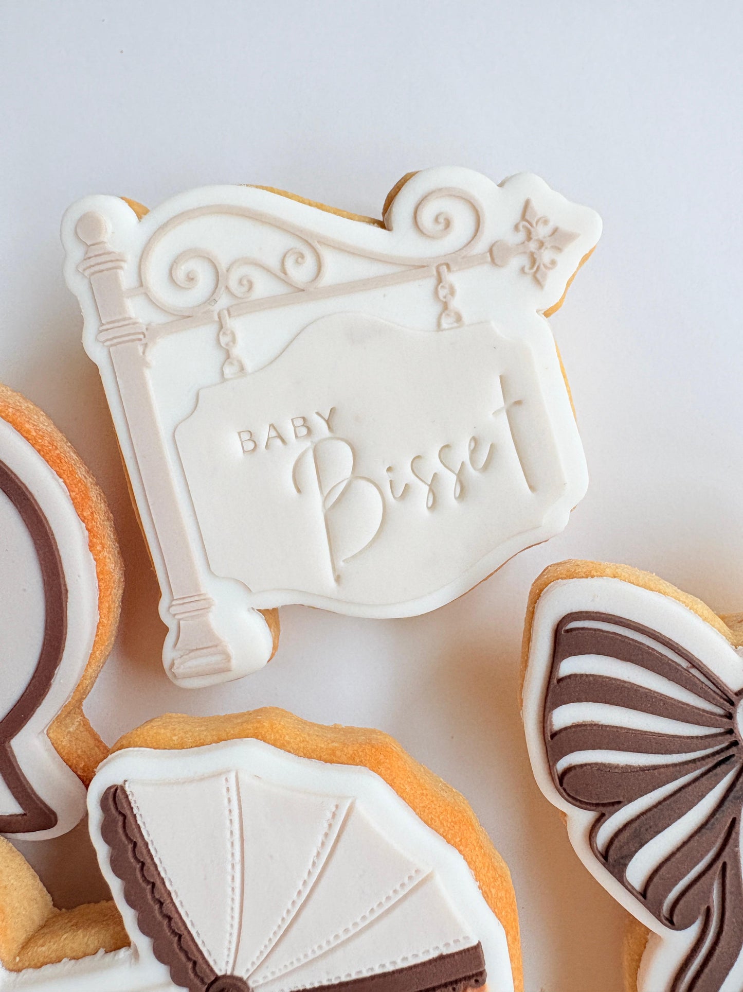 Parisian Sign Raised Cookie Stamp/Fondant Debosser & Cutter