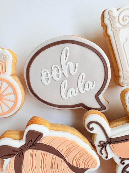 Ooh la la Raised Cookie Stamp/Fondant Debosser & Cutter