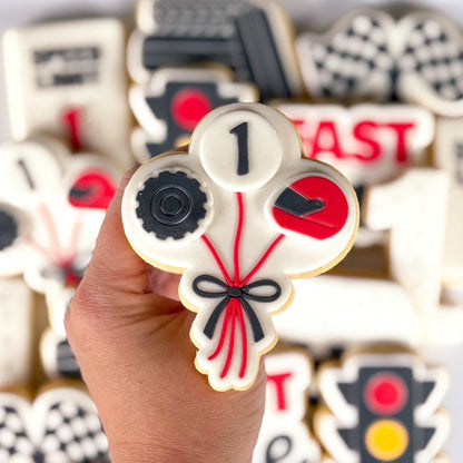 fast one two fast tyre stack race car racing flags traffic light cookie stamp cookie cutter stampandimpress speed limit blank balloon mini custom