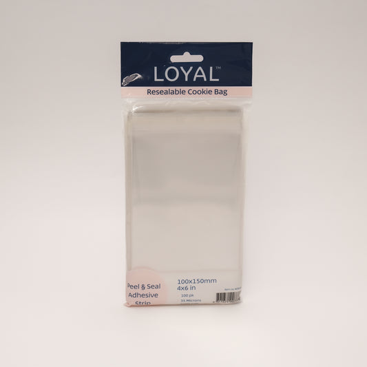 Loyal Resealable Cookie Bag | 100x150mm | 100 Pack