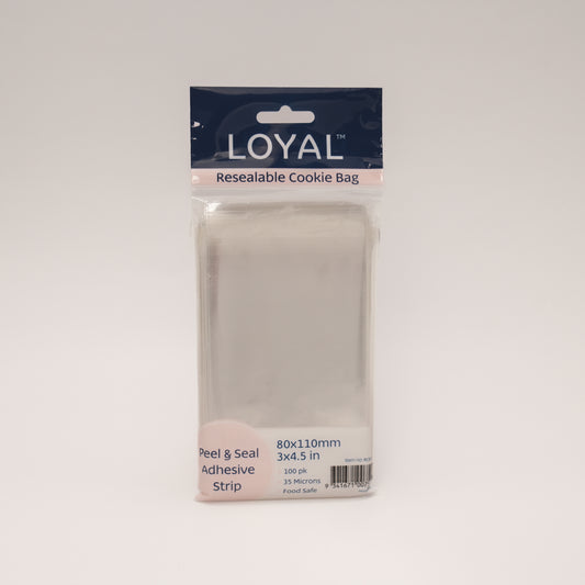 Loyal Resealable Cookie Bag | 80x110mm | 100 Pack