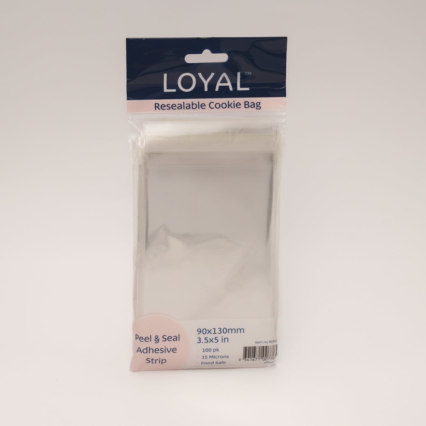 Loyal Resealable Cookie Bag | 90x130mm | 100 Pack