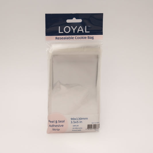 Loyal Resealable Cookie Bag | 90x130mm | 100 Pack