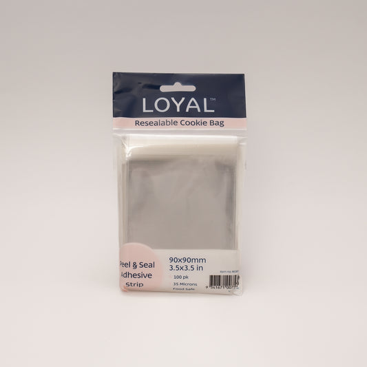 Loyal Resealable Cookie Bag | 90x90mm | 100 Pack