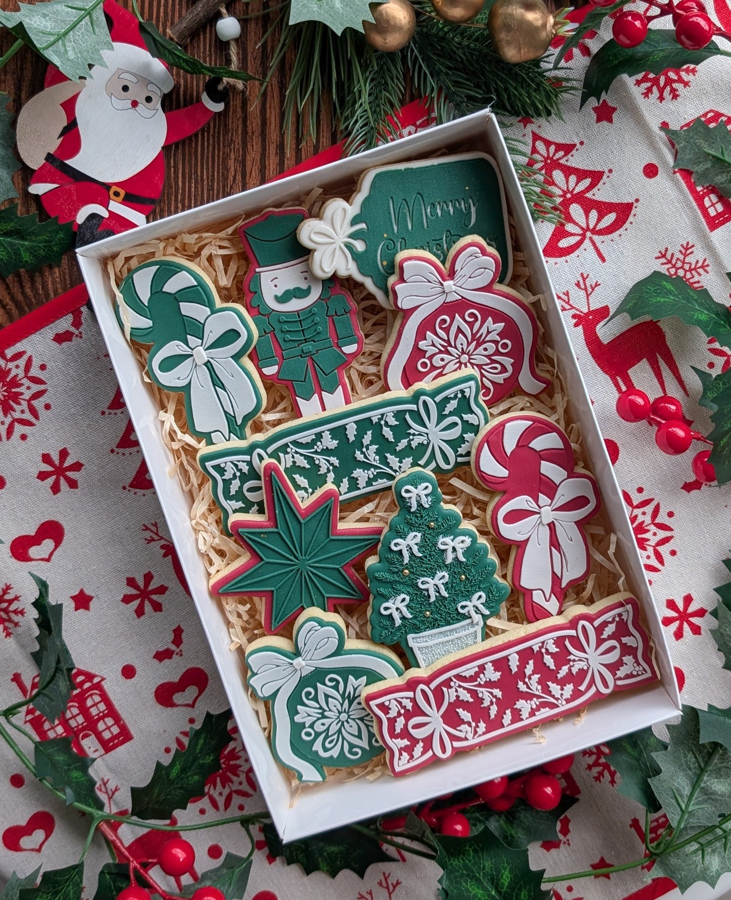 Christmas Tree with Bows Raised Cookie Stamp/Debosser & Cutter