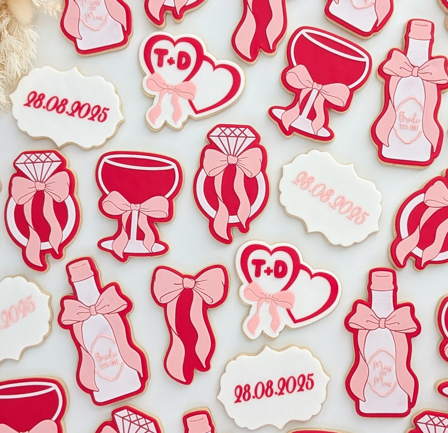 miss to mrs champagne bottle long bow cookie stamp cookie cutter stampandimpress hens bride wedding 