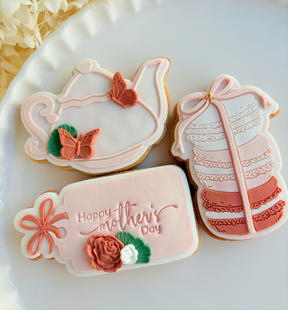 Gift Tag Raised Cookie Stamp/Fondant Debosser & Cutter