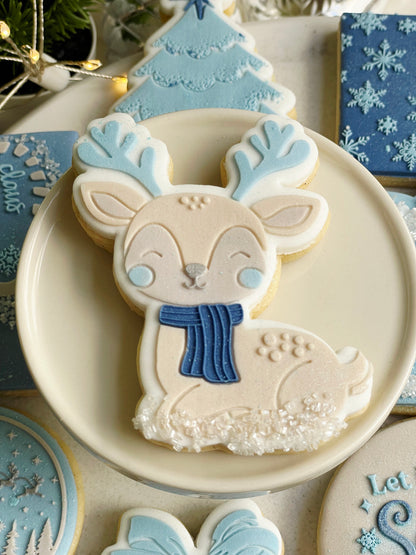 fondant cookies cookie cutter cookie stamp christmas stampandimpress christmas tree reindeer rudolph deer