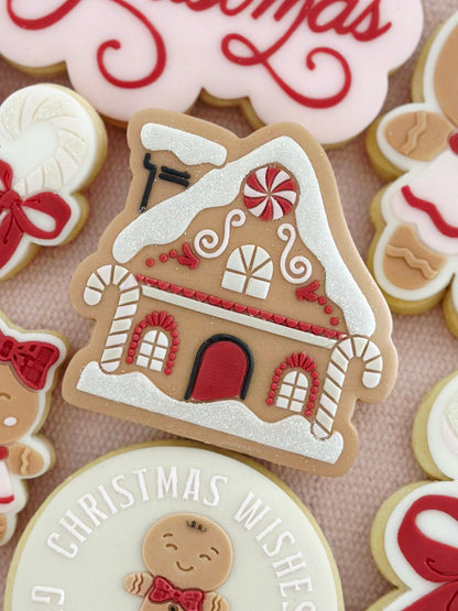 Gingerbread House Raised Cookie Stamp/Fondant Debosser & Cutter