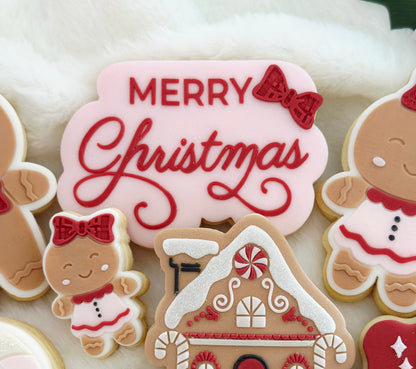 christmas cookie stamps cookie cutters stampandimpress fondant  cookies merry christmas 