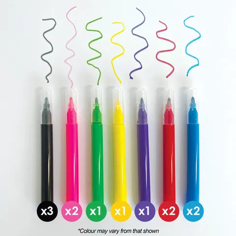 cake craft mini assorted colour edible pen marker 