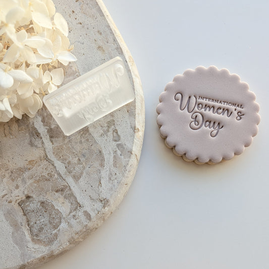 International Women's Day Impression Cookie Stamp/Embosser