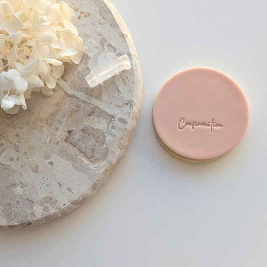Confirmation Impression Cookie Stamp/Embosser